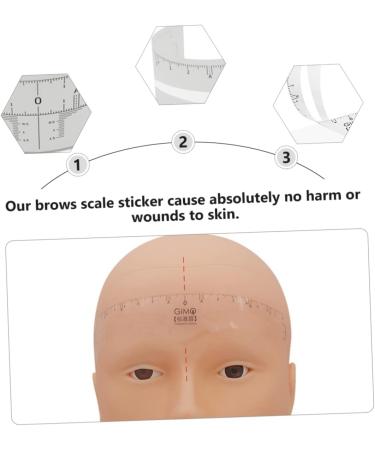 Angoily 1 Roll Disposable Ruler Stickers Eyebrow Microblading Ruler Eyebrow Ruler Woman Scale Tool - Buy Online on GoSupps.com