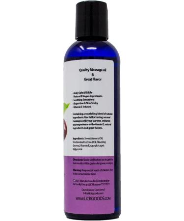 Cherry Flavored Massage Oil with Vitamin E - Relaxing Muscle Therapy for Men and Women - Aromatherapy Body Oil 4 oz - Buy Online on GoSupps.com