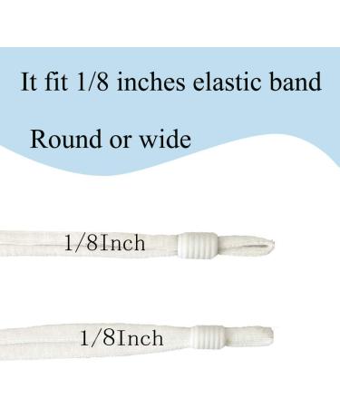 200 Pcs White Silicone Cord Locks for Drawstrings - Adjustable Elastic Cord Stopper for Non-Slip Grip - Buy Online on GoSupps.com