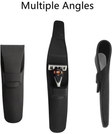 2 Pieces Razor Storage Box Travel Bag - Portable Silicone Case for Shaver Protection | Ideal for Travel & Daily Use - Buy Online on GoSupps.com