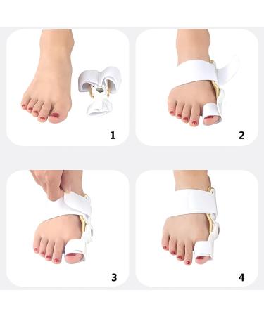 SULOY Bunion Corrector: Adjustable Strength for Bunions & Crooked Toes - Soft Fabric, Comfortable Toe Straightener - Relief for Hallux Valgus - 1 Pair - Buy Online on GoSupps.com