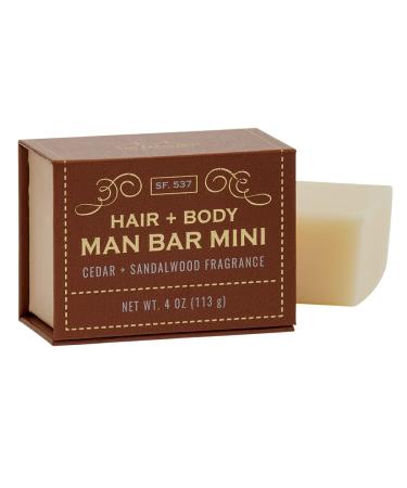 San Francisco Soap Hair and Body Mini-Bar 4oz (Cedar and Sandalwood)