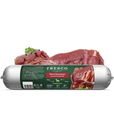 Fresco Dog Pure Horse Barf Sausage | Pack of 3 | 3 x 400 g | Complete Food for Dogs | Can Help to Feed Dogs Well | Only Horse as the Only Source of Protein - Buy Online on GoSupps.com