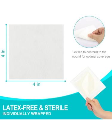 Buy 4x4 Calcium Alginate Wound Dressing - Non-Adhesive Highly Absorbent Ideal for Pressure Ulcers Bed Sores Diabetic Foot Ulcers & Burns - Pack of 10 - International Shipping Available - Buy Online on GoSupps.com