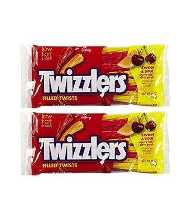 Twizzlers Sweet  Sour Filled Twists (11 oz) 2 Pack Citrus Punch 11 Ounce (Pack of 2)
