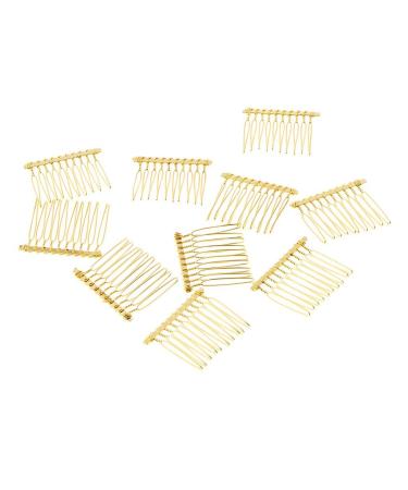 Chiwanji 10-Piece Vintage Hair Comb Set | Stylish Gold Hair Accessories for Women - Perfect for International Shipping - Buy Online on GoSupps.com