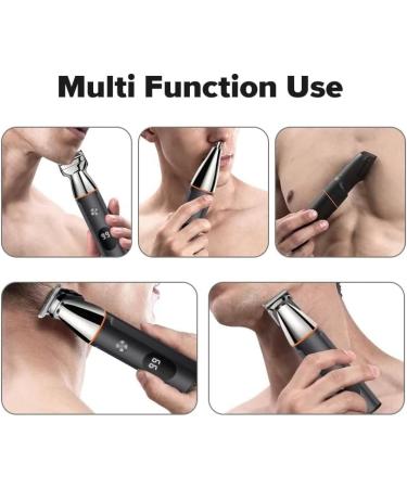 USB Rechargeable Cordless Lithium-Ion Professional Portable Hair four Clipper Grooming Hair Head Beard Body Facial Steel Trimmer Shaver Hair Cutting Haircut Kit Precision for Men Kids Adults Wet & Dry - Buy Online on GoSupps.com