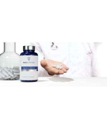 Meo Nutrition Magnesium Glycinate 275mg per Serving | 90 Vegan Capsules | Non-GMO Gluten-Free Gentle on Digestion | Supports Sleep Heart & Bone Health | Made in USA - Buy Online on GoSupps.com
