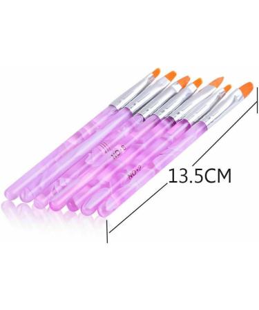 7 Nail Brushes | Tool Professional UV Gel Brush Pen | Brush Pen Nail Art Painting | Nail Art Tips Builder Brush Nail Painting Polish Brush Pen Nail Clean Up Brush Set for Home and Salon Use. - Buy Online on GoSupps.com