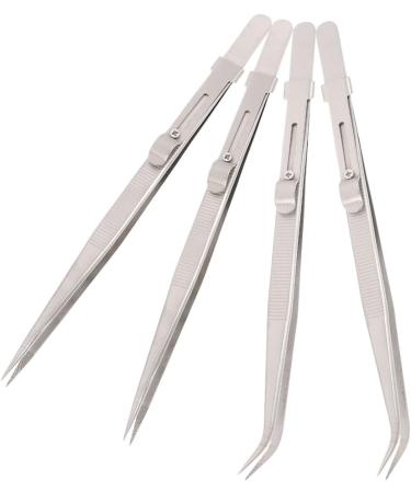 Precision Tool 16-Piece Stainless Steel Tweezers Set | Rubis Precision Tweezers for Coins & Handicrafts | Durable & High-Quality Metal Pincers - 16.5x1cm - Buy Online on GoSupps.com