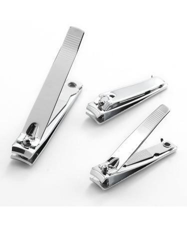 QLL 4 Pcs Professional Stainless Steel Toenail and Fingernail Clipper Set with Swing Out Cleaner/File - Sharpest Nail Cutter with Easy Press Lever - Buy Online on GoSupps.com