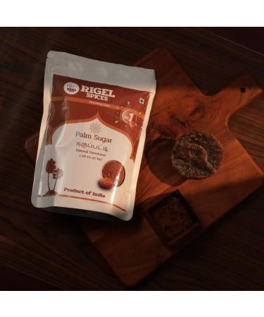 Rigel Spices Palmyra Palm Sugar - 1 Lb (0.45 Kg) of Pure Bliss | Naturally Crafted, Unbleached, Chemical-Free Sweetener - Buy Online on GoSupps.com