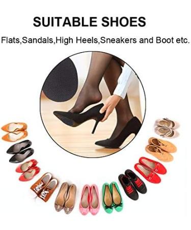 12 Pairs Self-Adhesive Non-Skid Shoe Pads - Anti-Slip Grips for Shoes | Skid-Proof Rubber Sole Protectors - 24Pcs - Buy Online on GoSupps.com