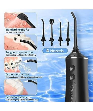 Water Flosser Cordless - USB Rechargeable Dental Flosser Portable Oral Irrigator with 4 Modes for Effective Teeth Cleaning - Buy Online on GoSupps.com