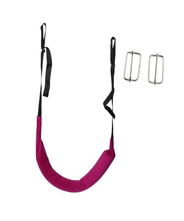 Generic Lumbar Traction Belt Lumbar Traction Device Patient Spinal Harness Portable Sturdy Home Office Travelling Back Traction Belt with Buckle Violet