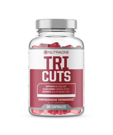 Tricuts Thermogenic Supplement by NutraOne - Aids Weight Management, Boosts Energy & Focus and Helps with Metabolic Maintenance* (90 Capsules)