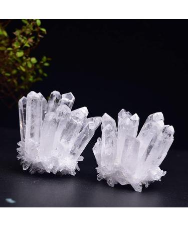 Crystals Natural White Crystal Cluster Quartz Crystal Health Reiki Stone Raw Point Specimen Home Decor Raw Crystals 1pc Stone Collection (Size : 150-250) - Buy Online on GoSupps.com