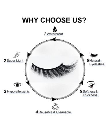 3D Cat Eye Lashes | Faux Mink False Strip Lashes | Waterproof & Reusable | Natural Glam 15mm (Mysterious) - International Shipping Available - Buy Online on GoSupps.com