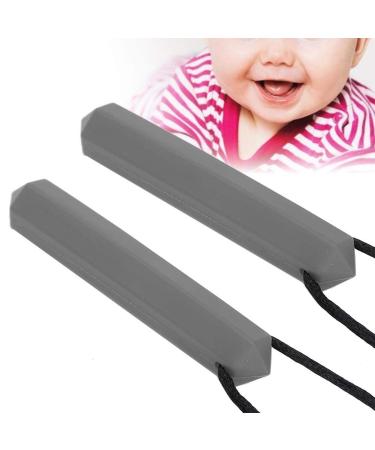 Buy 2 Pieces Baby Bite Ring Toy - Sensory Chew Necklace Food-Grade Silicone High-Temperature Resistant Perfect for Boys & Girls (Gray) - Safe Teething Solution - Buy Online on GoSupps.com