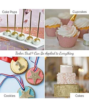 Bakell Rose Gold Tinker Dust 5g | KOSHER Certified Edible Glitter for Cakes, Cupcakes, Cake Pops, Drinks | Rose Gold Dust - Buy Online on GoSupps.com