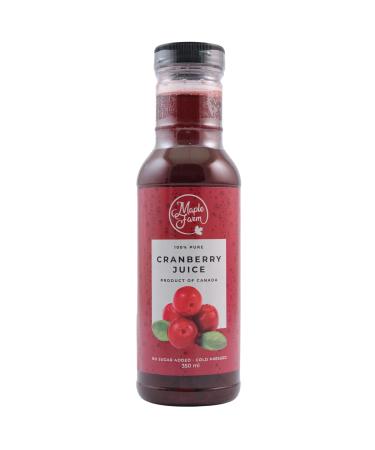 MapleFarm - 100% pur jus de canneberges canadiens 350 ml - Cranberry - Concentr de canneberge - Jus de Cranberry