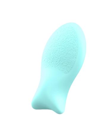 Face Powder Puff Reusable Cosmetic Puff for Face | Fish-Shaped Foundation Puff Pad Cosmetic Foundation Blender Puff for Pressed Powder Small fish puff (blue)