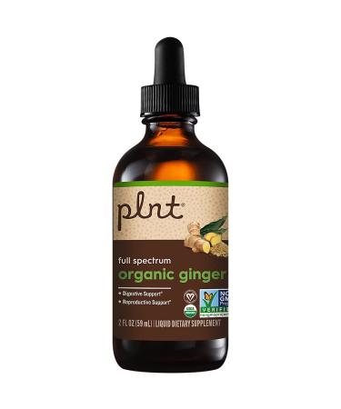 plnt Organic Liquid Ginger Full Spectrum Digestive & Reproductive Support Alcohol-Free (2 fl. oz.)