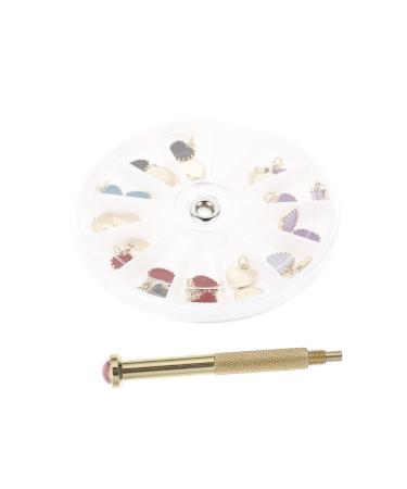 Healeved 1 Set Nail Pendant Nail Charms Rivet Nail Jewelry Accessory Hand Drill Tool Nail Piercing Tool Charming Nail Charms Nail Rhinestones Nail Drilling Tool Puncture Alloy Pendant Drill 8x8cm Colorful