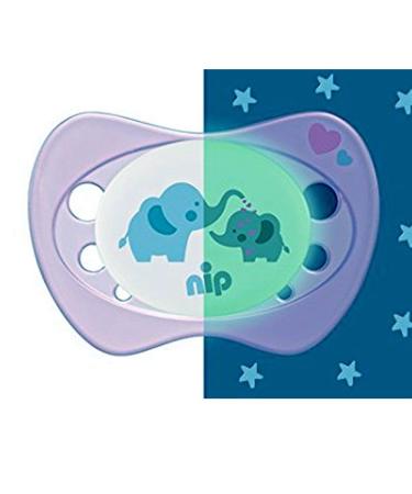 NIP Silicone Pacifier Set 0-6 Months | Size 1 | Includes 6 Protective Covers | Luminous & Jaw-Friendly | Made in Germany | Shop Now! - Buy Online on GoSupps.com