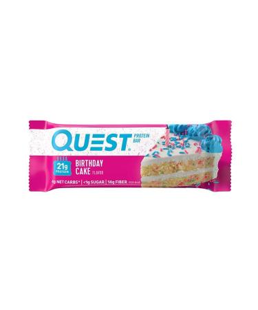 Quest Nutrition Protein Bar Delectable Dessert Variety Pack - 12 Count, Birthday Cake Flavor, High Protein, Low Carb, Gluten-Free Meal Replacement Bar - Buy Online on GoSupps.com