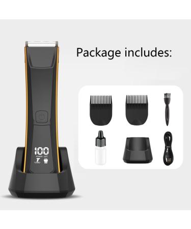 Buy Electric Groin Hair Trimmer - Waterproof Body Shaver for Men & Women USB Rechargeable with Replaceable Ceramic Blades - Buy Online on GoSupps.com