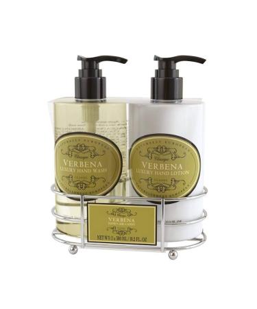Naturally European - Luxury Hand Wash & Hand Lotion - Verbena - Hand Care Caddy Gift Set
