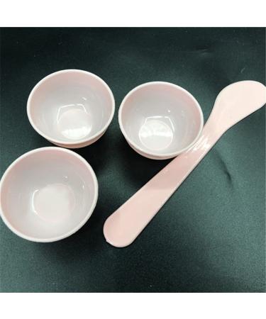 9 Pieces Mini Plastic Facial Mask Mixing Bowl Set - DIY Skincare Tool Kit with Stirring Spatula | Perfect for Home Beauty & Salon Use - Pink - Buy Online on GoSupps.com