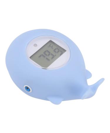 Baby Bath Thermometer Baby Safety Bath Tub Water Temperature Thermometer Whale Shaped Bath Floating Toy Gifts for Kids Newborn with Silent Alarm Function