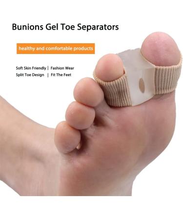Soft and Skin-Friendly Toe Straightener with Double Orifice Design - Relieve Foot Pain, Overlapping Hallux Valgus, Hammer Toe - Medium 1 Pair - Buy Online on GoSupps.com