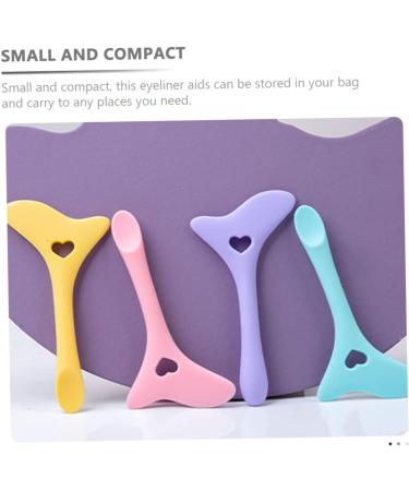 DOITOOL 4 Pcs Eyeliner Silicone Molds Eyeshadow Makeup Face Cream Silicone Applicator Miss Cosmetics Eyelash mediumx2pcs Assorted Colorx2pcs - Buy Online on GoSupps.com