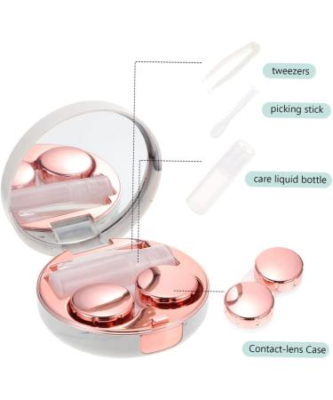 Homsfou Travel Contact Lens Container & Glasses Case - Durable Double Storage Box for Easy Carrying | Perfect for International Shipping - Buy Online on GoSupps.com
