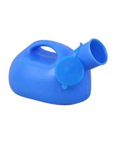 Urinals for Men - 2000mL Thick Plastic Mens Bedpan Bottle with Lid - Travel Urine Collection ContainersMale Portable Pee Bottles - Happy