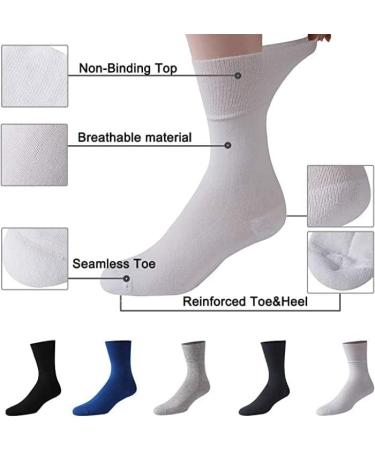 COSHAL 3 Pairs Womens Diabetic Socks wide Honey Comb top soft cuff Ankle Medium-Elastic Grip Soft Toe cosy feel for sensitive feet Legs Non-Binding Circulatory Socks SIZE (4-7) One Size Brown/White ( 3 Pairs ) - Buy Online on GoSupps.com