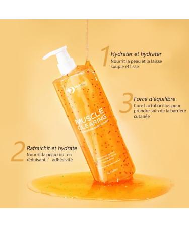  MOLYSKY Fruit Acid Lightening Shower Gel Anti Acne Anti Dust Mite Shower Gel Full Body - Buy Online on GoSupps.com