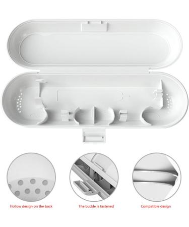 Portable Electric Toothbrush Case - Travel Bag for 3-Piece Toothbrush Set | Black White Pink | Ideal for Camping & School - Buy Online on GoSupps.com