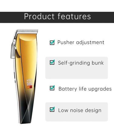 Buy High Power Hair Clippers for Men - Waterproof Electric Hair Clipper with LCD Display & Carving Oil | Professional Household Grooming - Buy Online on GoSupps.com