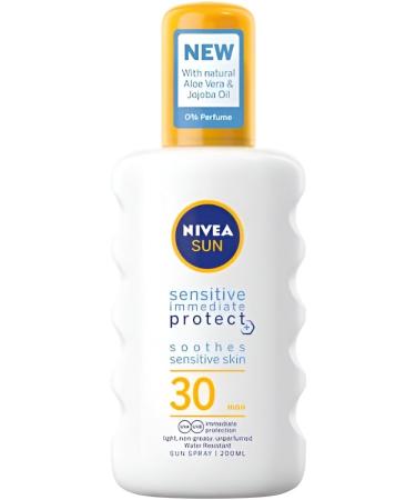 SENSITIVE IMMEDIATE PROTECT SUN LOTION SPF 30 Softening sun protection and a biodegradable formula for sensitive skin immediate protection against UVA/UVB rays resistance to - Buy Online on GoSupps.com