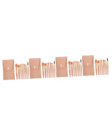 minkissy 4 Sets Travel Makeup Supple Makeup Brush Ladies Suits Travel Kits for Women Foundation Brush for Makeup Eye Patches for Adults Lip Brush Aluminum Tube Cosmetics Mini Miss