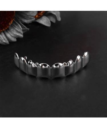 8-Piece Nolitoy Halloween Gold Tooth Set | Hip Hop Vampire Teeth for Costume Party | Removable Prosthetic Fangs - Buy Online on GoSupps.com