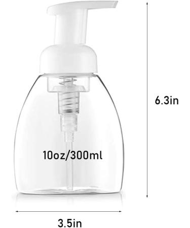 6-Pack 10oz Foaming Soap Dispenser Set - Refillable Eco-Friendly Pump Bottles for Kitchen and Bathroom Sinks - Buy Online on GoSupps.com