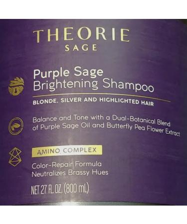 Theorie SAGE Brightening Shampoo for Blonde Silver & Highlighted Hair | 27 fl oz - Best International Shipping - Buy Online on GoSupps.com