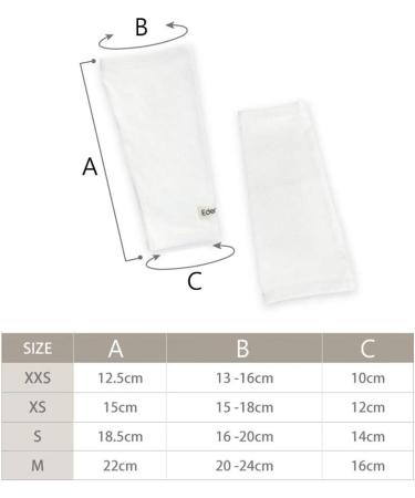 Edenswear Zinc-Infused Elbow Sleeves Bandage for Kids with Eczema - Wet Wrap Therapy | XSmall - White - Buy Online on GoSupps.com