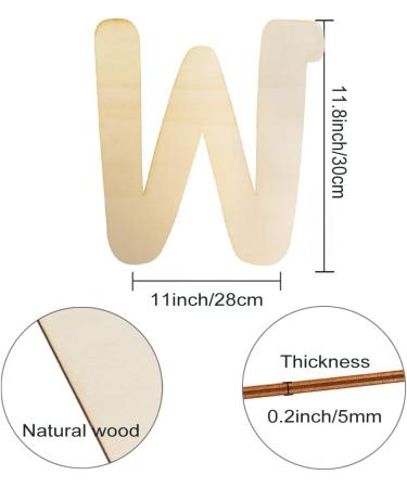 30cm Large Wooden Letter for Crafts - Capital Alphabet, 5mm Thick Unfinished MDF - Nursery Wall Art & Home Decor - Buy Online on GoSupps.com