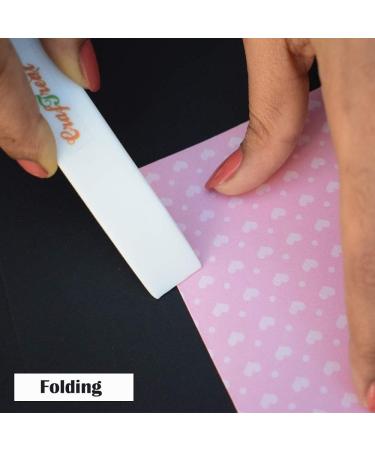 CrafTreat Teflon Bone Folder and Scoring Tool - Large Bone Folder - Paper Scorer for Paper Crafting  Origami  Bookbinding  Scrapbooking - Leather Burnishing Tool - Smooth  Non Stick  Ergonomic Tools - Buy Online on GoSupps.com